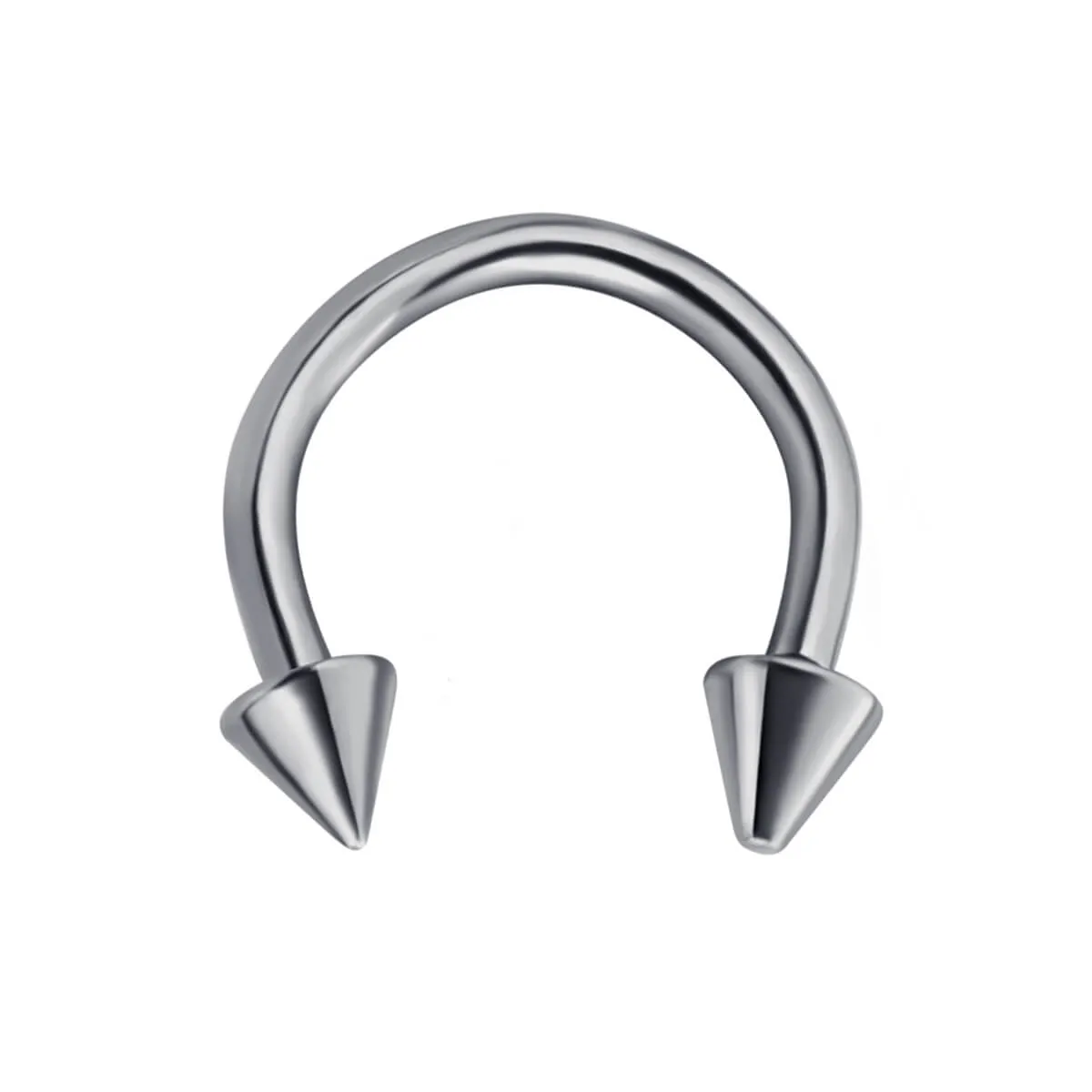 Titaani hevosenkenkä kaartio 1.2mm Circular Barbell (Titaani G23)