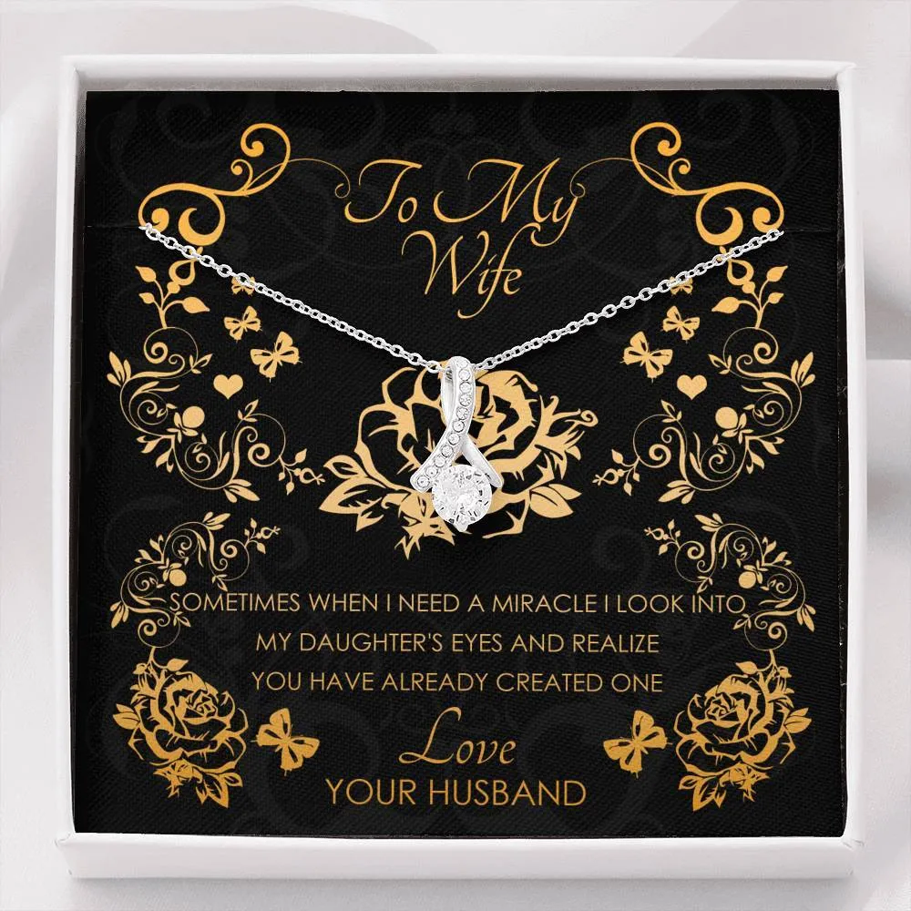 To My Wife Alluring Beauty Necklace