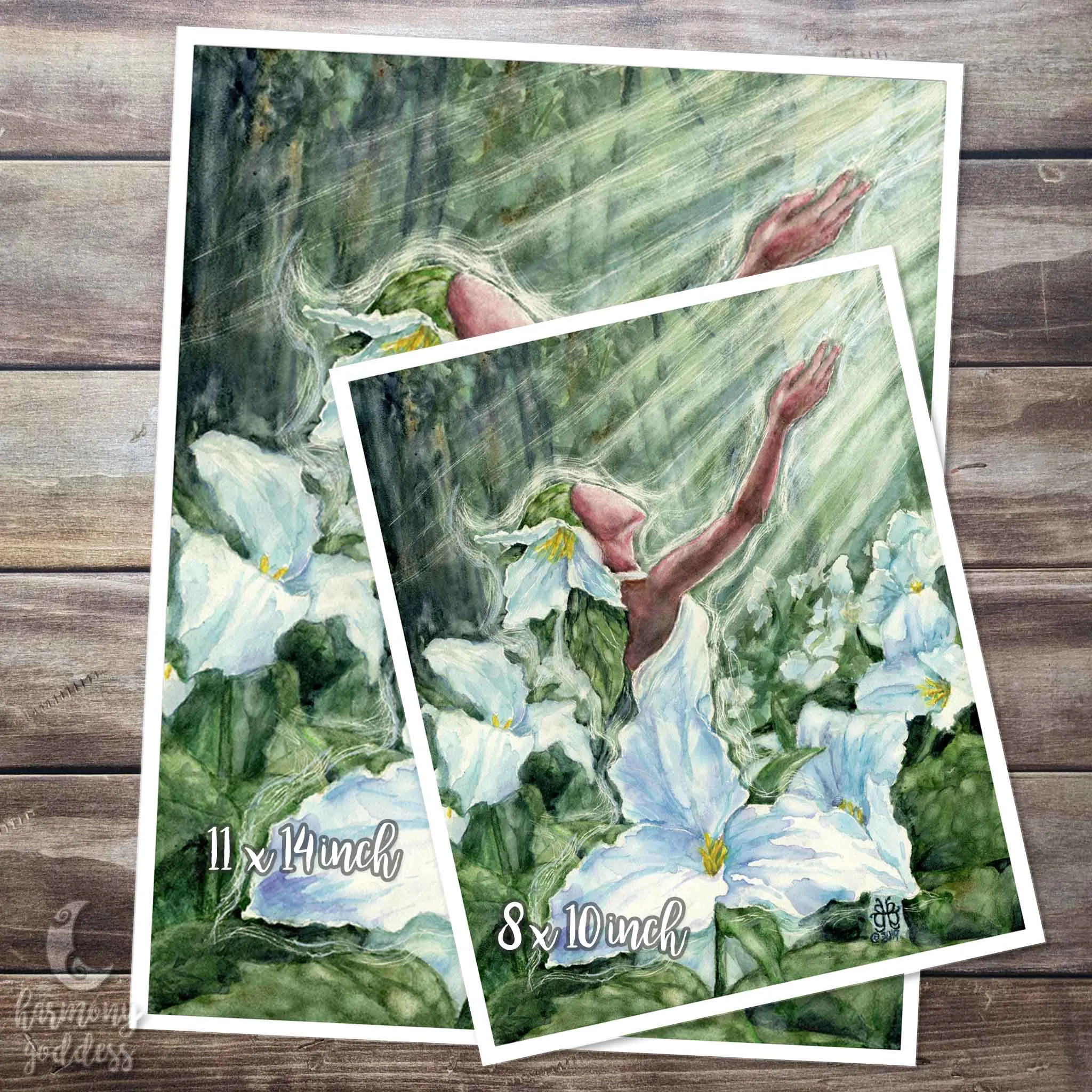 Trillium Goddess Art Print