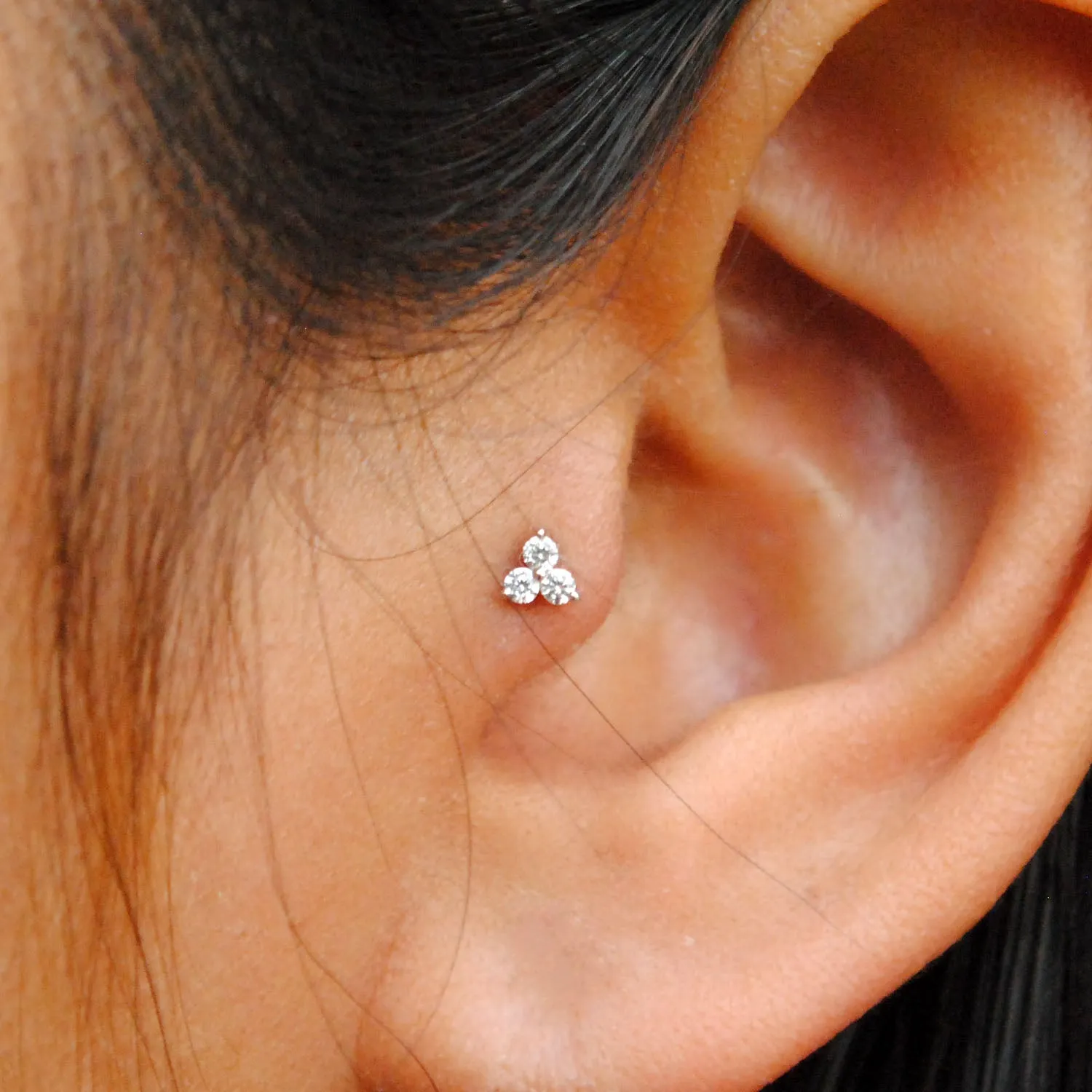 Trinity Diamond Stud