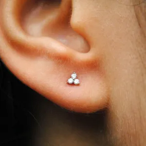 Trinity Diamond Stud