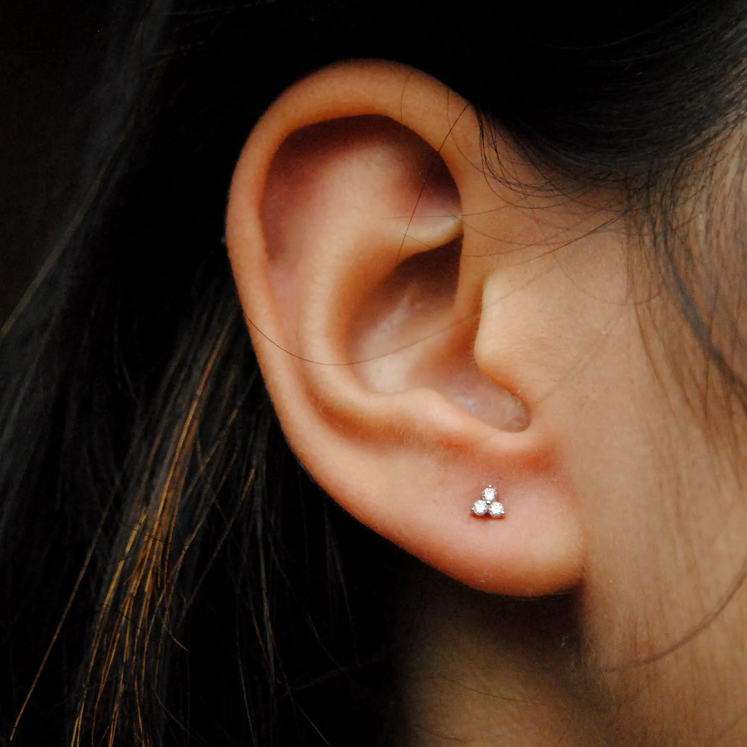 Trinity Diamond Stud