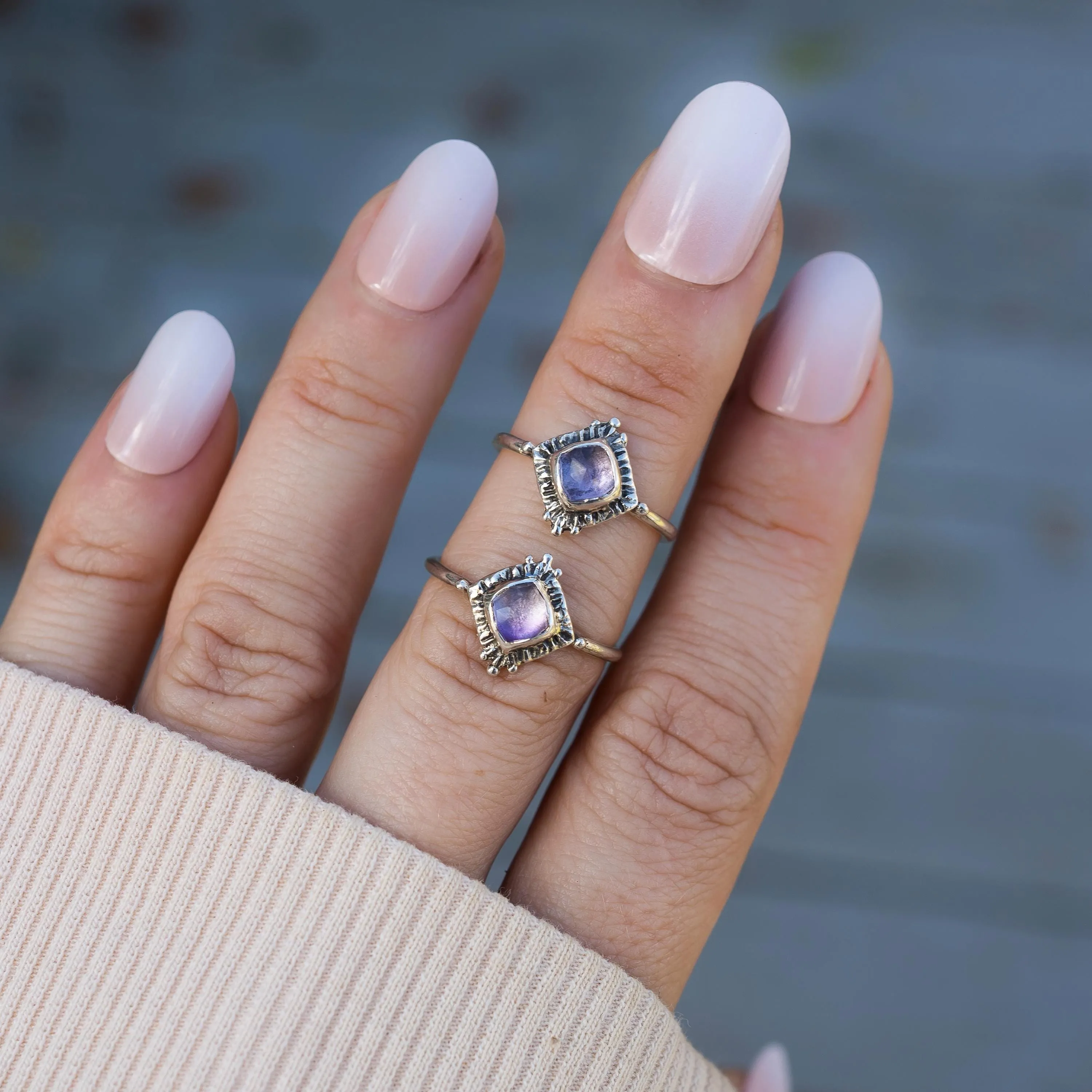TRINITY / Pink Amethyst Ring