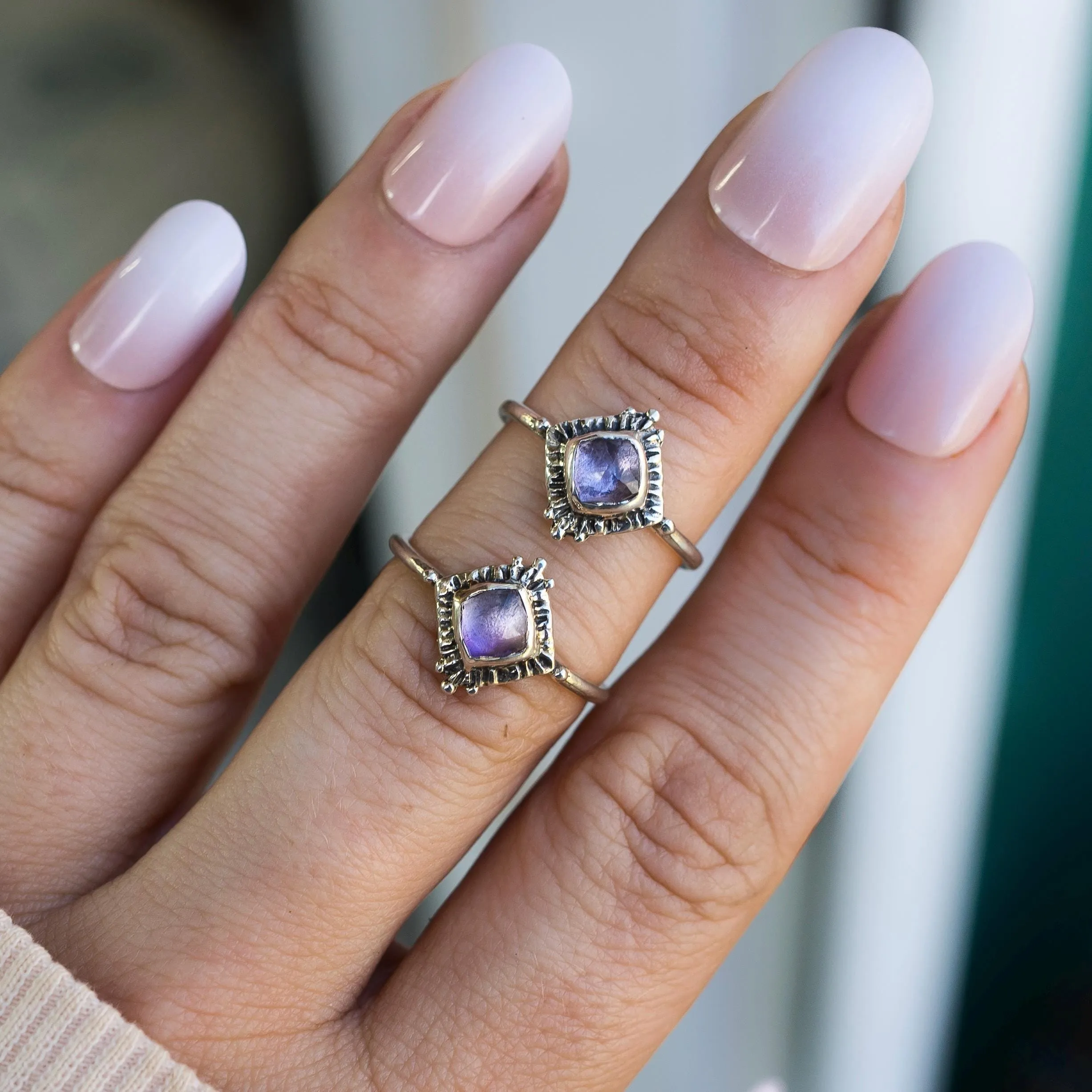 TRINITY / Pink Amethyst Ring