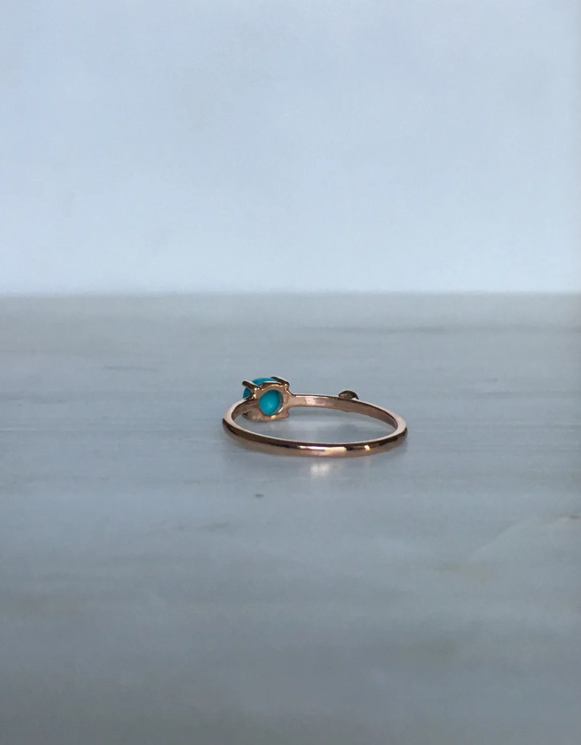 Turquoise Duet Ring - Medium