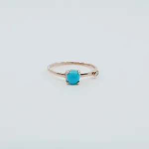 Turquoise Duet Ring - Medium