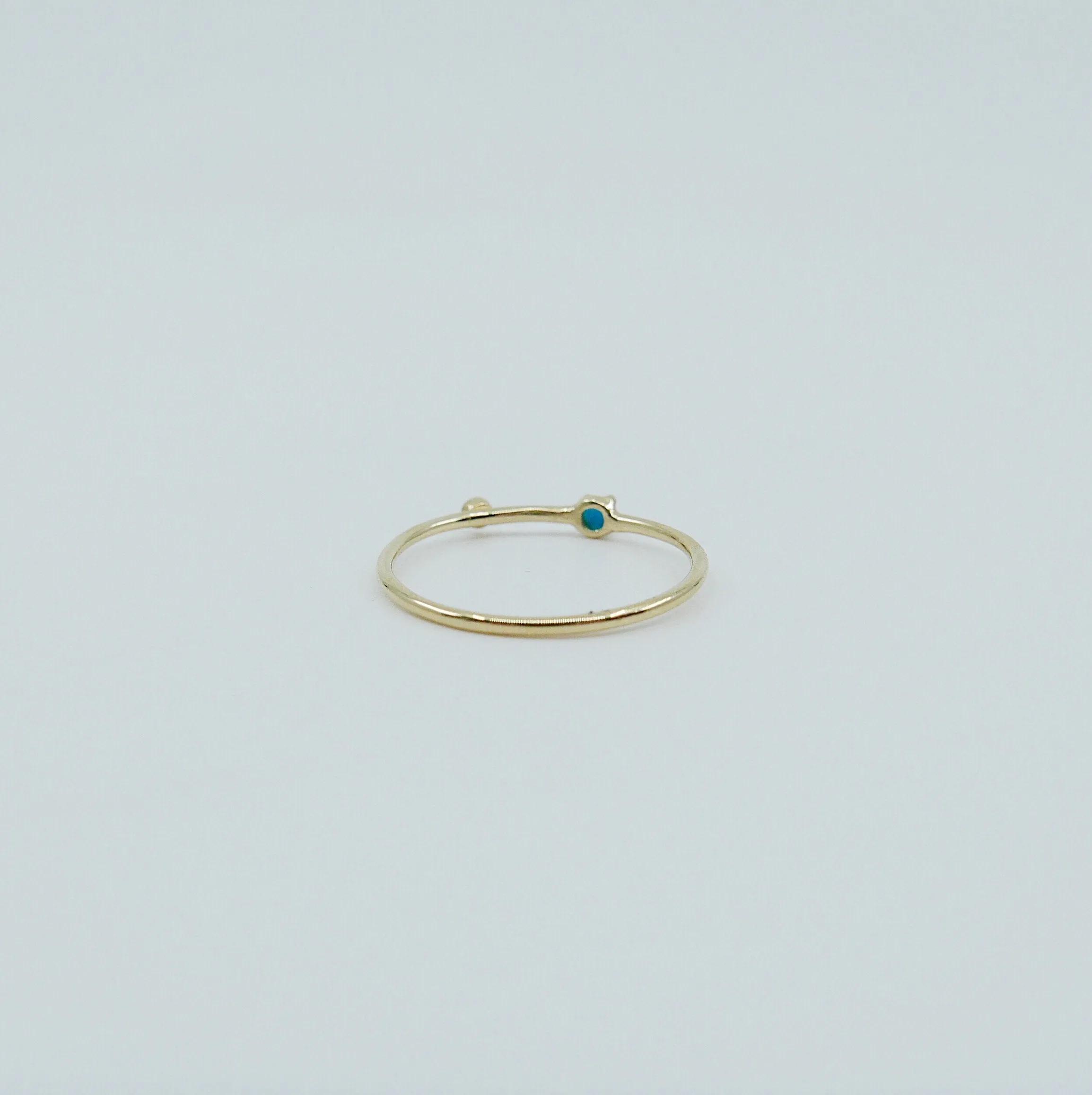 Turquoise Duet Ring - Small