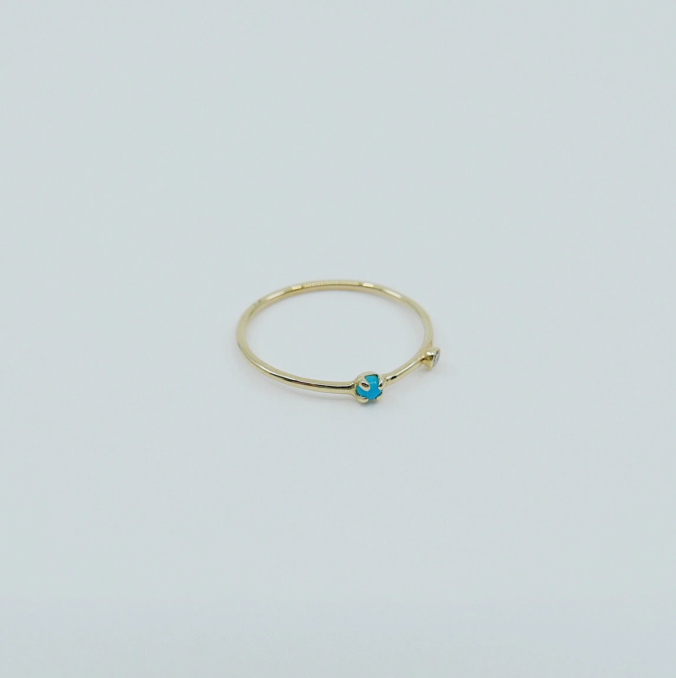 Turquoise Duet Ring - Small