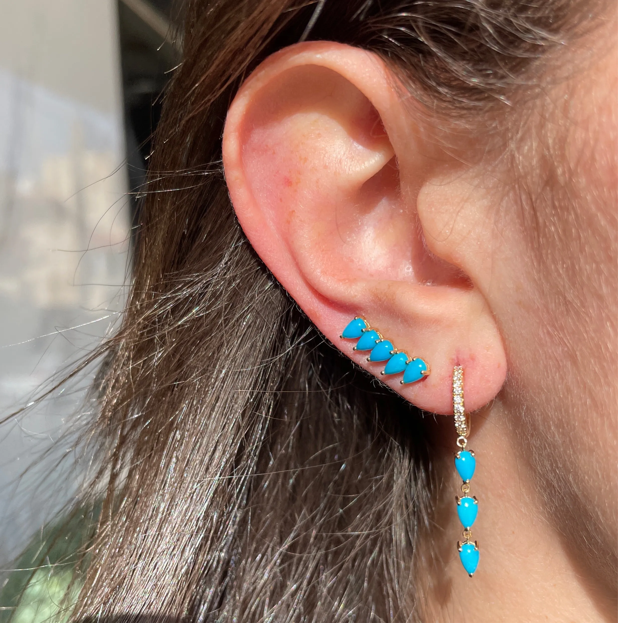 Turquoise Ear Crawler