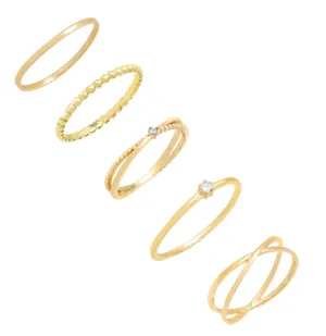 Ultra Dainty Stack Ring Combo Set