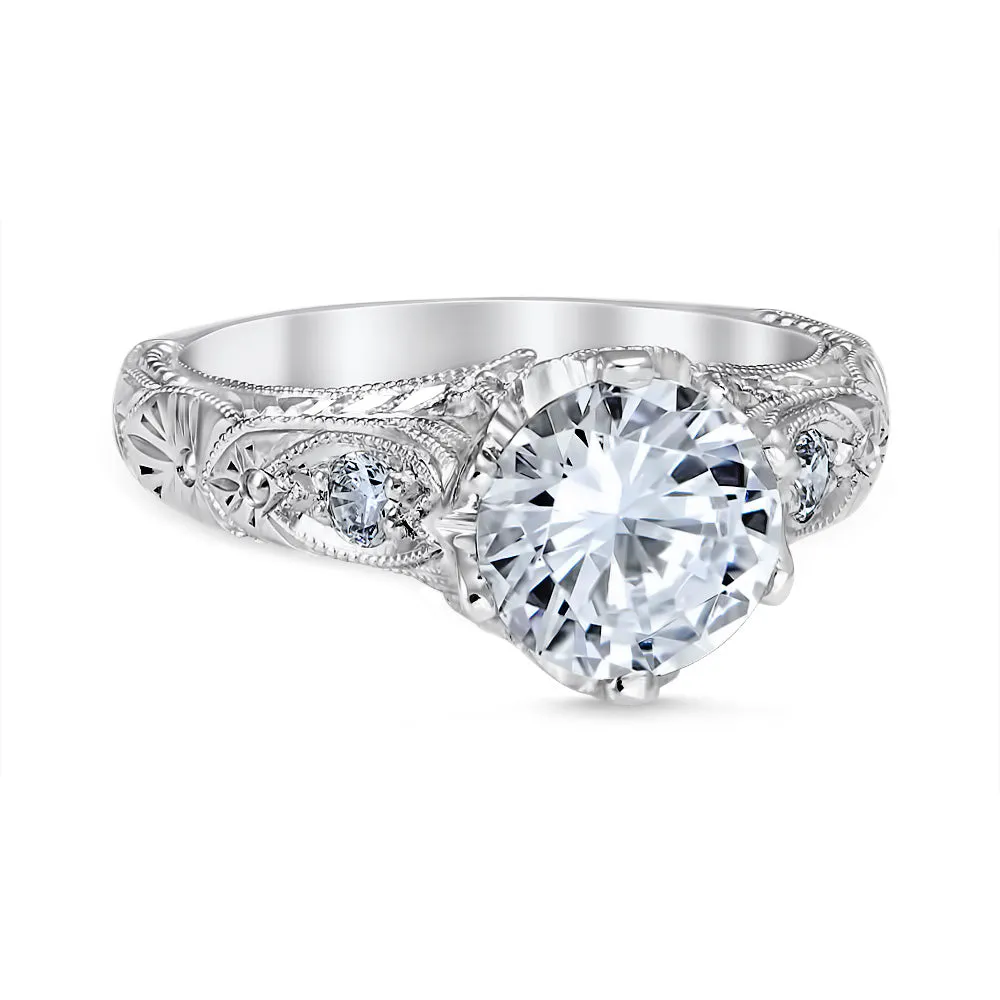 Venetian Crown Engagement Ring