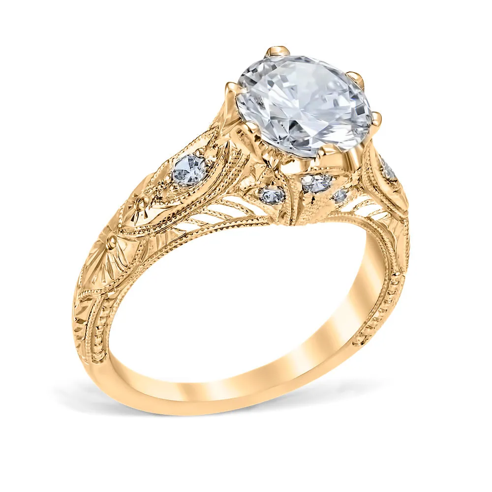 Venetian Crown Engagement Ring
