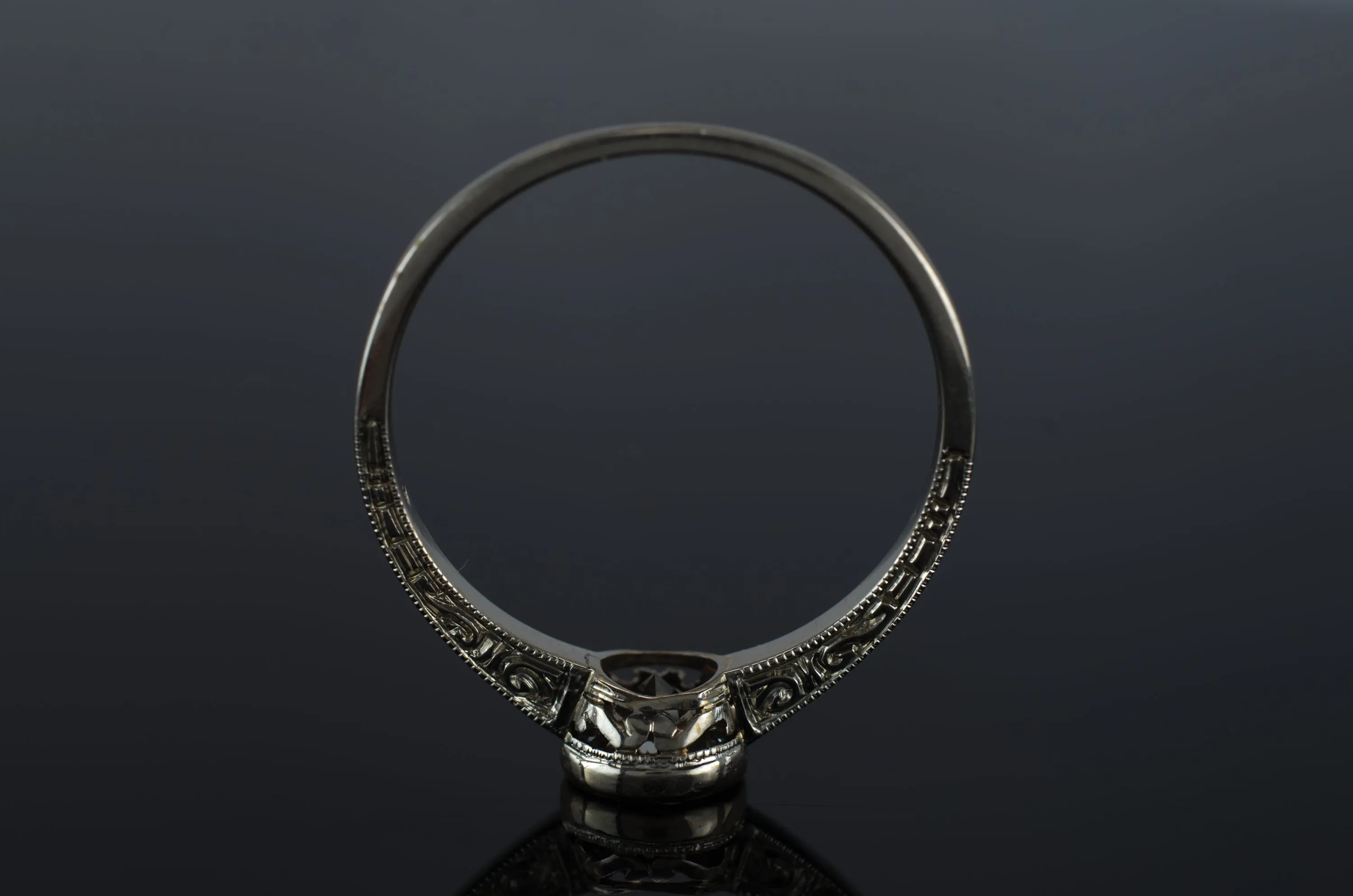 VINTAGE 0.67CT TRANSITIONAL CUT SOLITAIRE