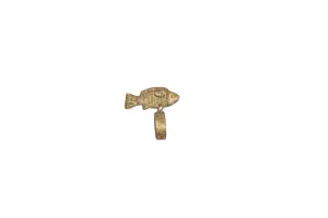 Vintage African Bronze Fish Ring