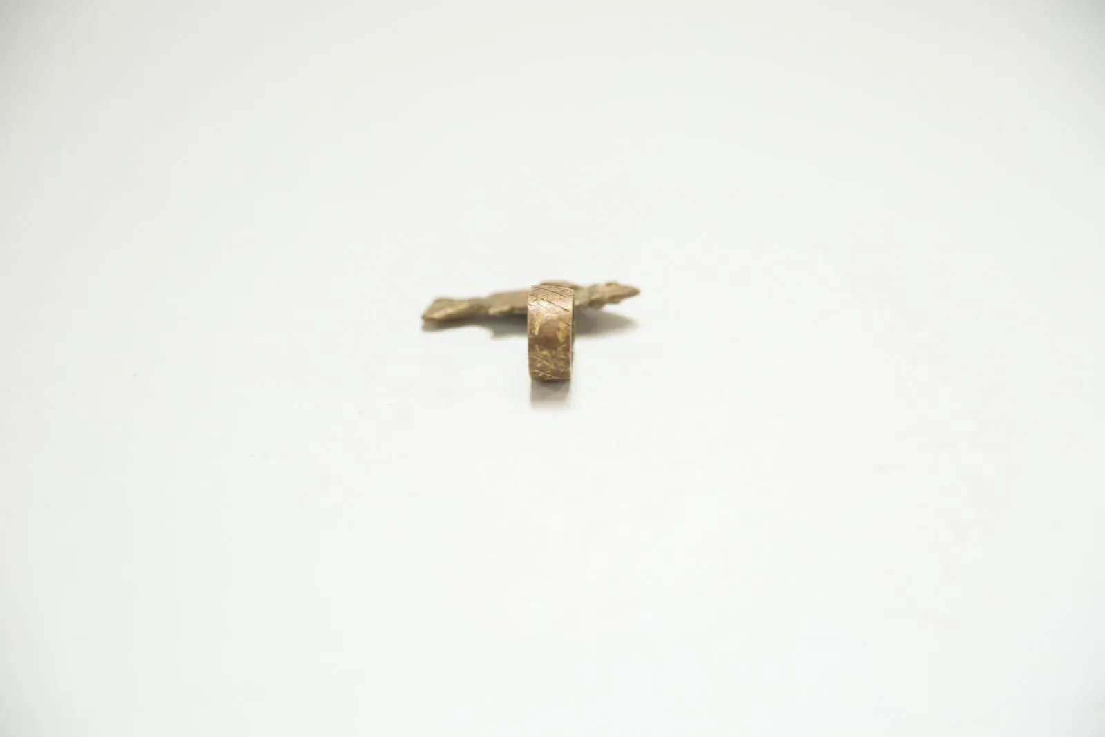 Vintage African Bronze Fish Ring