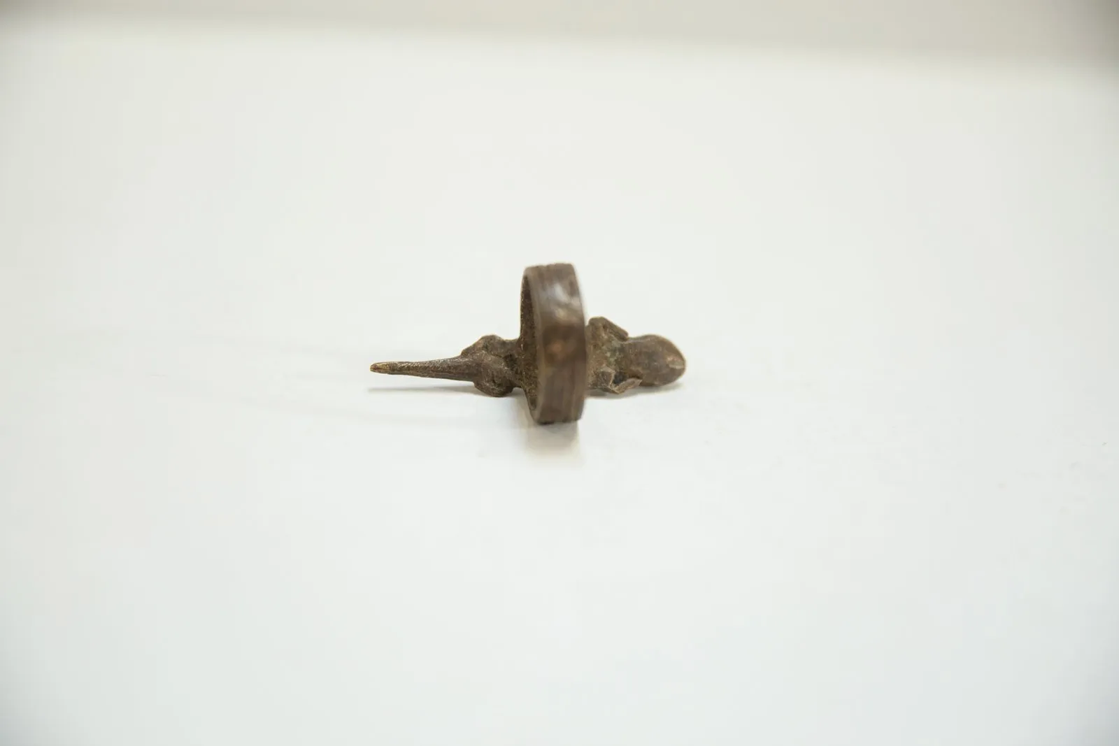 Vintage African Bronze Gecko Ring