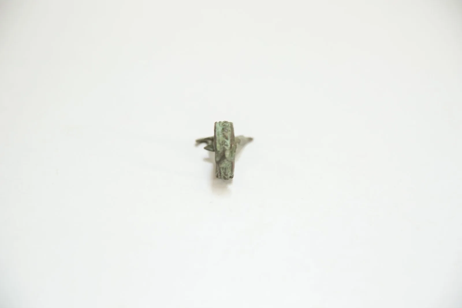 Vintage African Bronze Large Rooster Ring