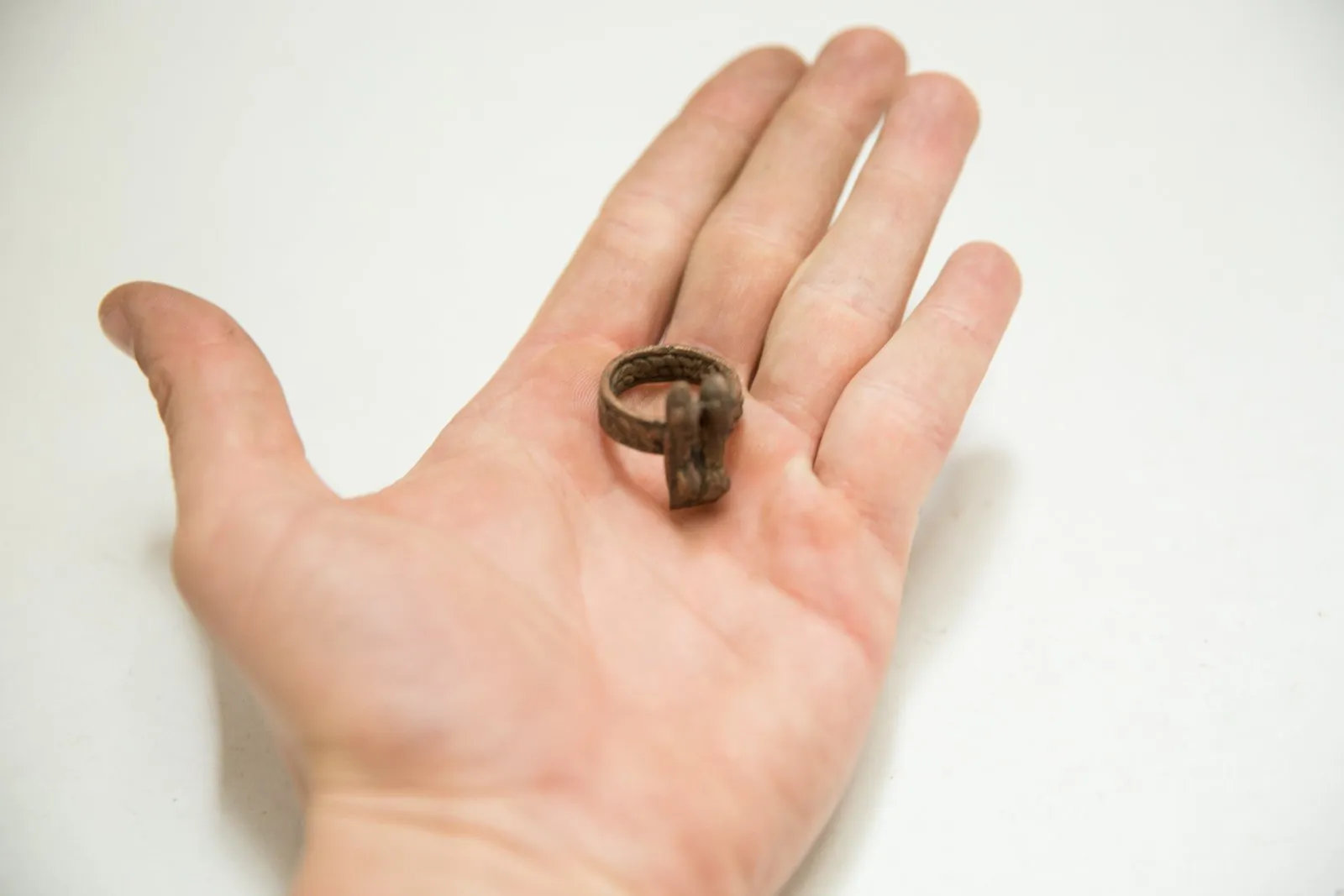 Vintage African Copper Two People Ring