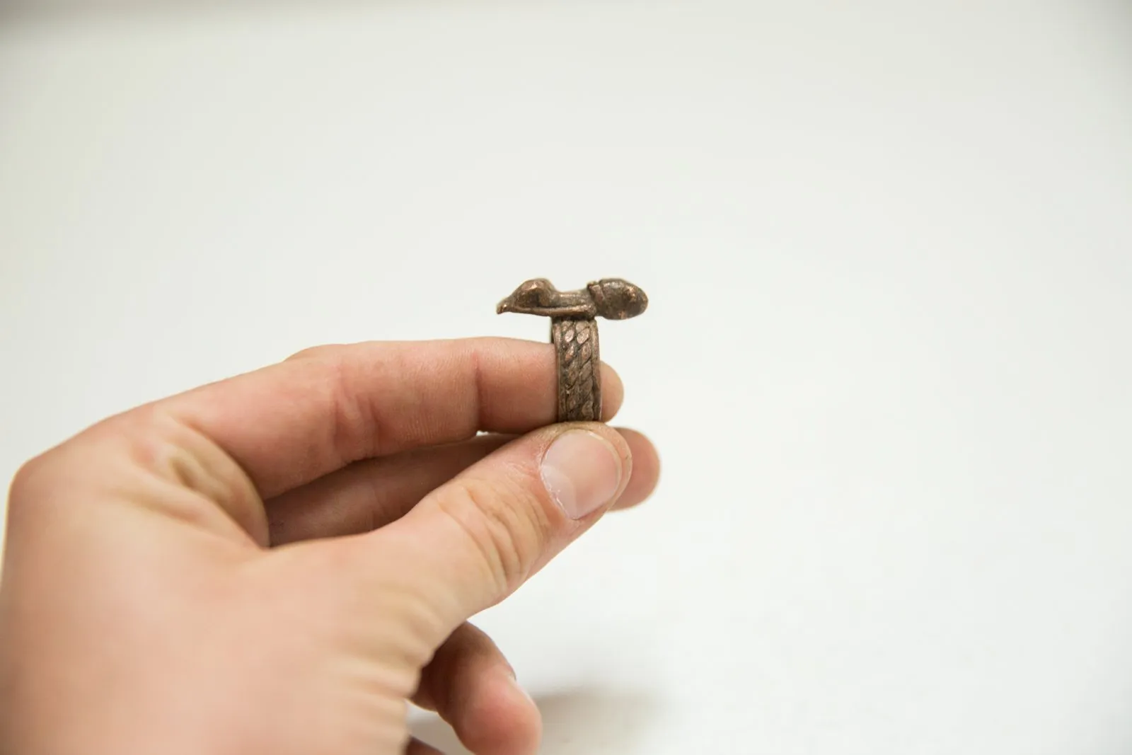 Vintage African Copper Two People Ring