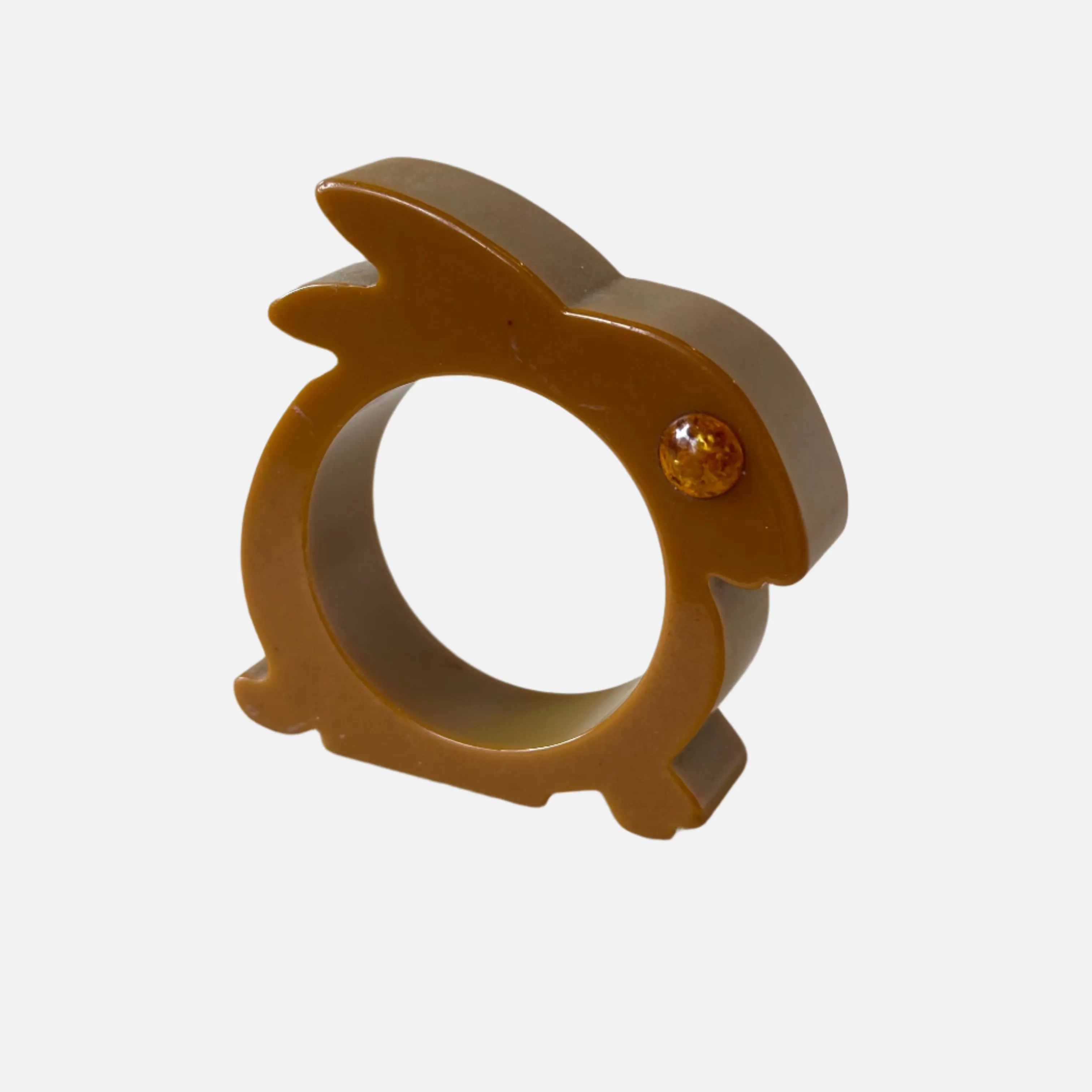 Vintage Catalin (Bakelite) Bunny Napkin Ring