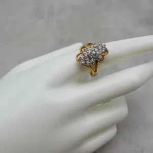 Vintage - Crystal Cluster Cocktail Ring