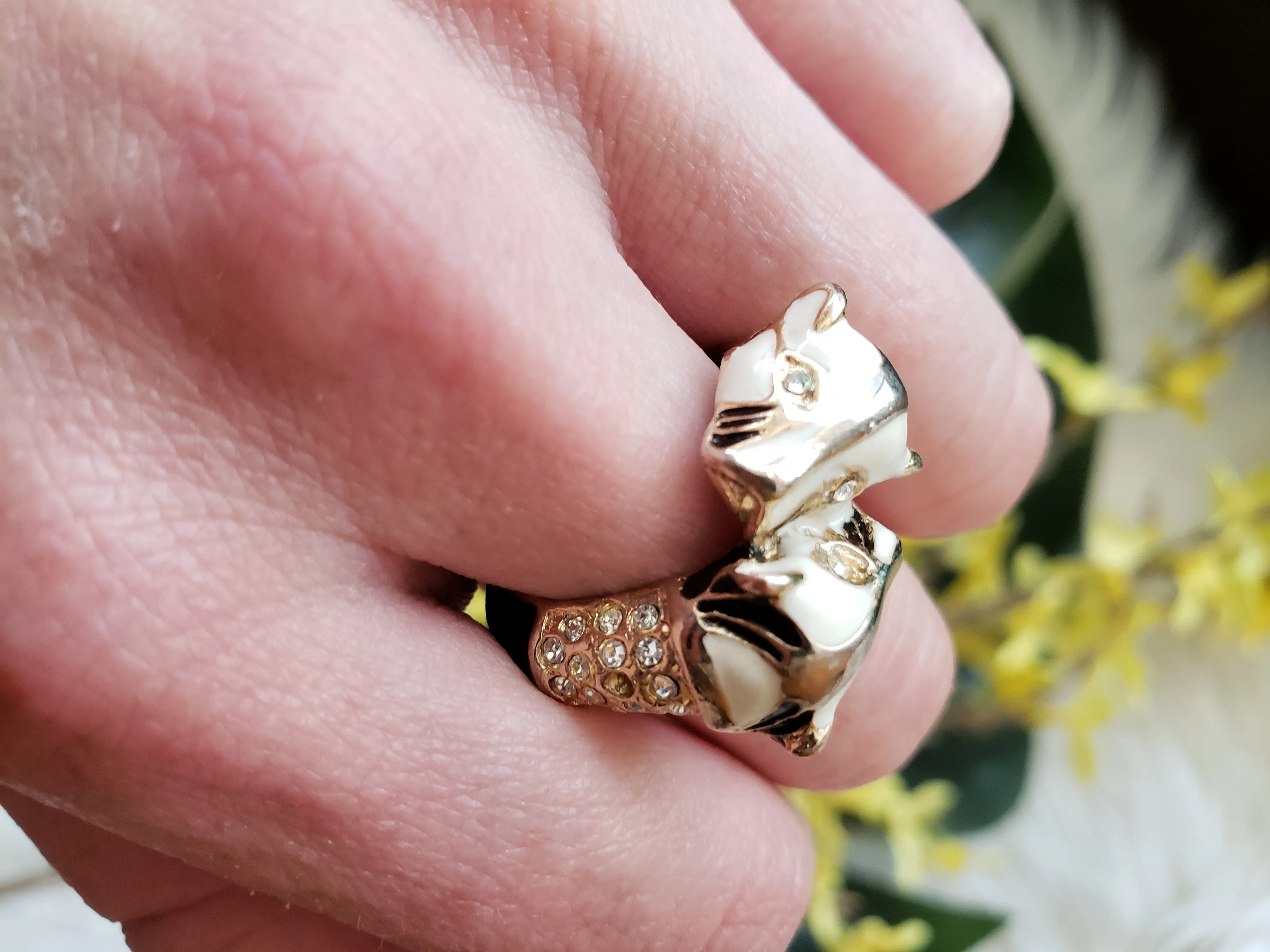 Vintage - Double Panther Ring