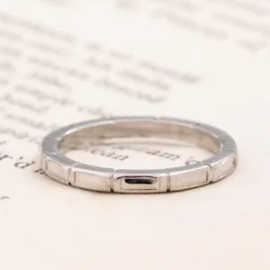 Vintage Etched Platinum Band