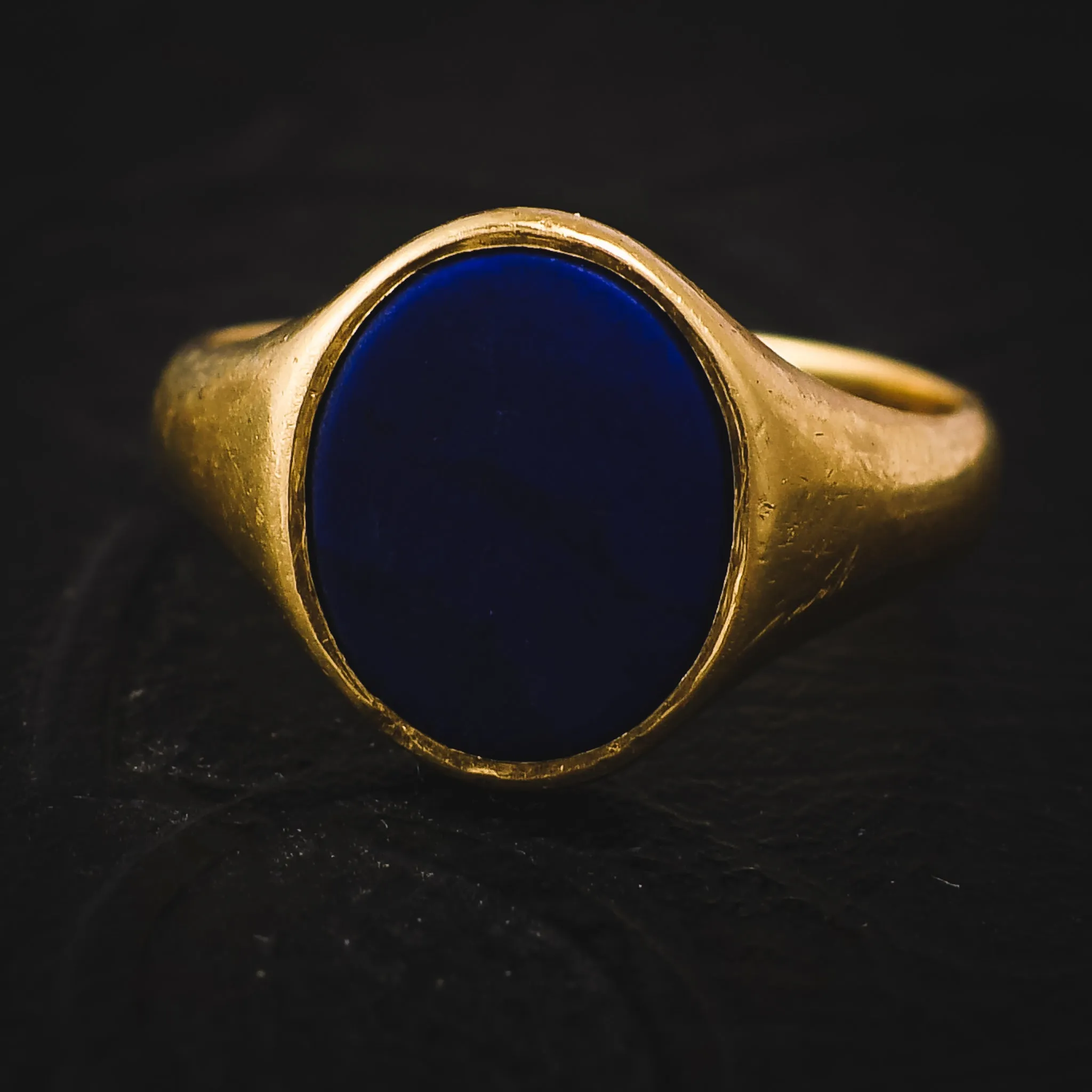 Vintage Lapis Lazuli Signet Ring