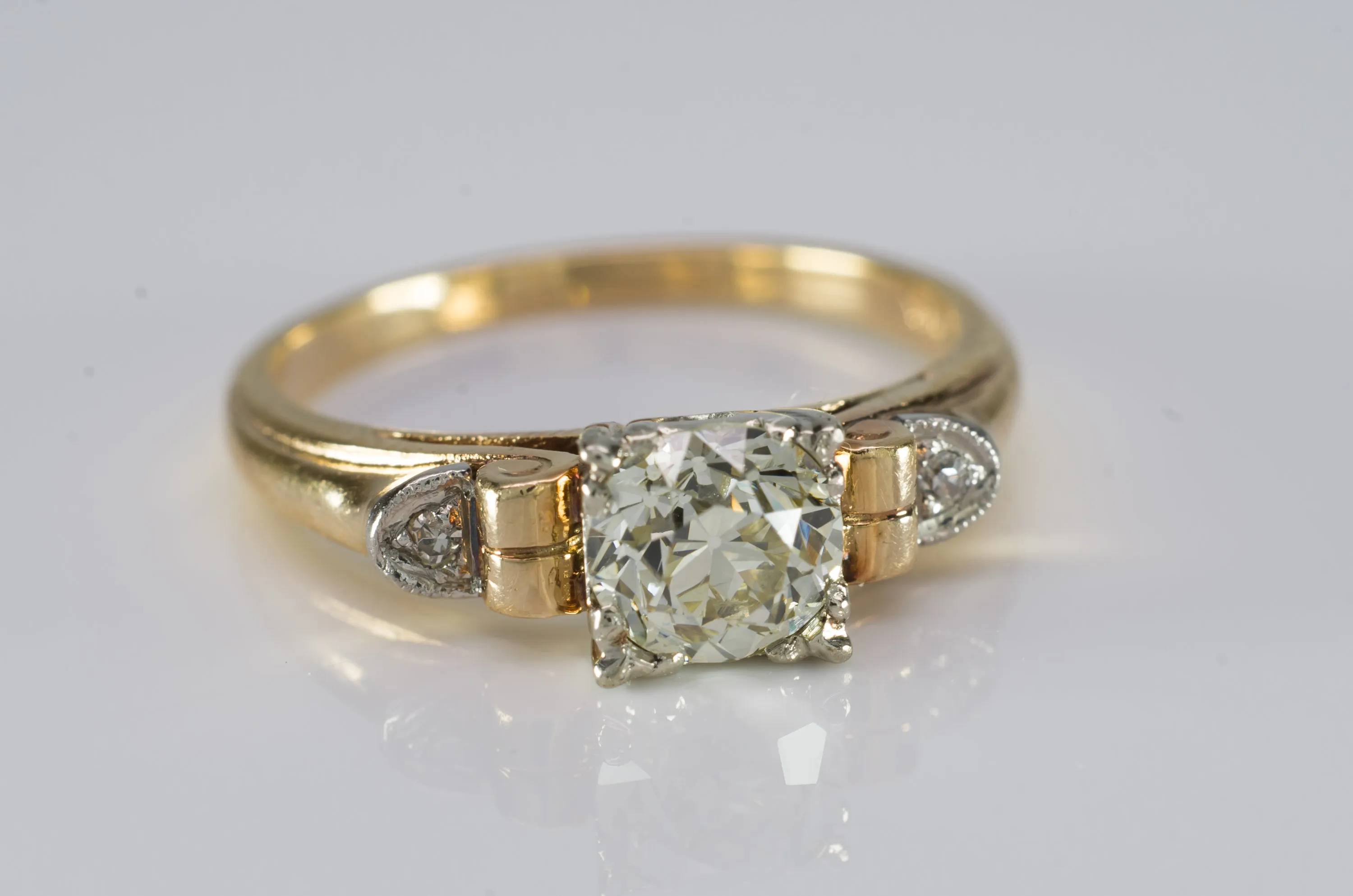 VINTAGE OLD EUROPEAN CUT DIAMOND RING