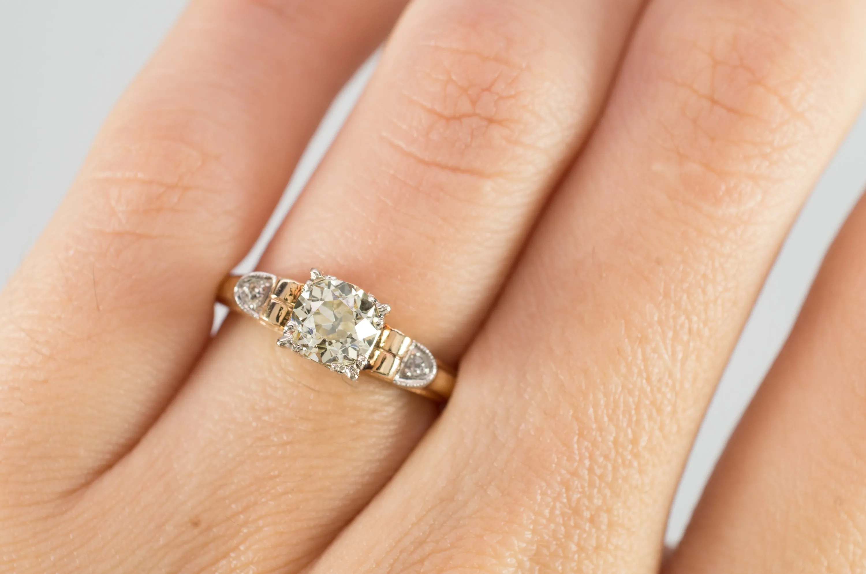 VINTAGE OLD EUROPEAN CUT DIAMOND RING
