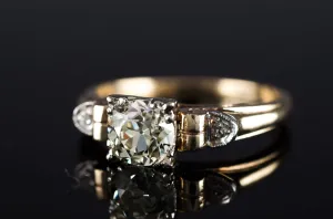 VINTAGE OLD EUROPEAN CUT DIAMOND RING