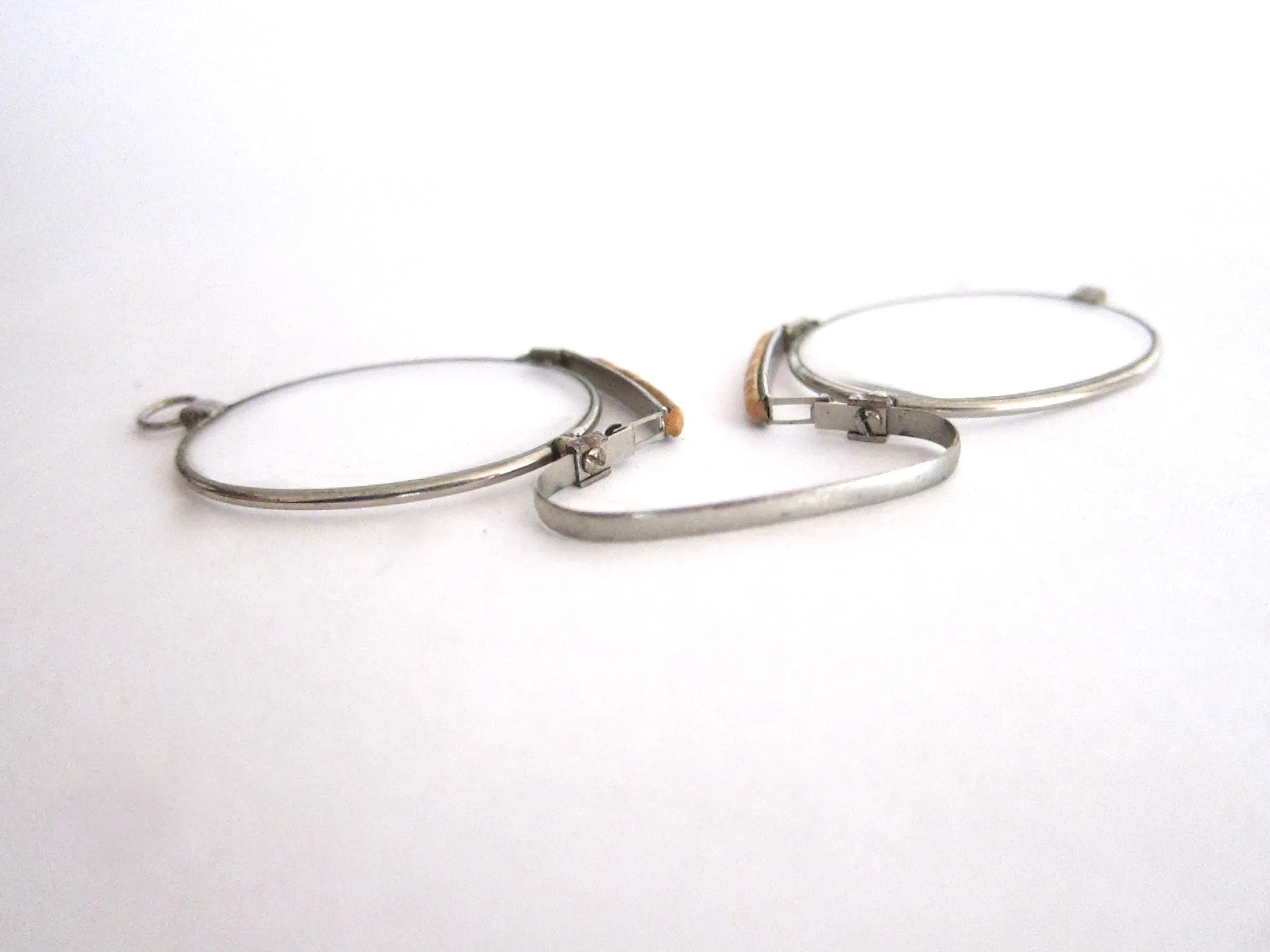 Vintage Pince Nez Glasses with Leather Case