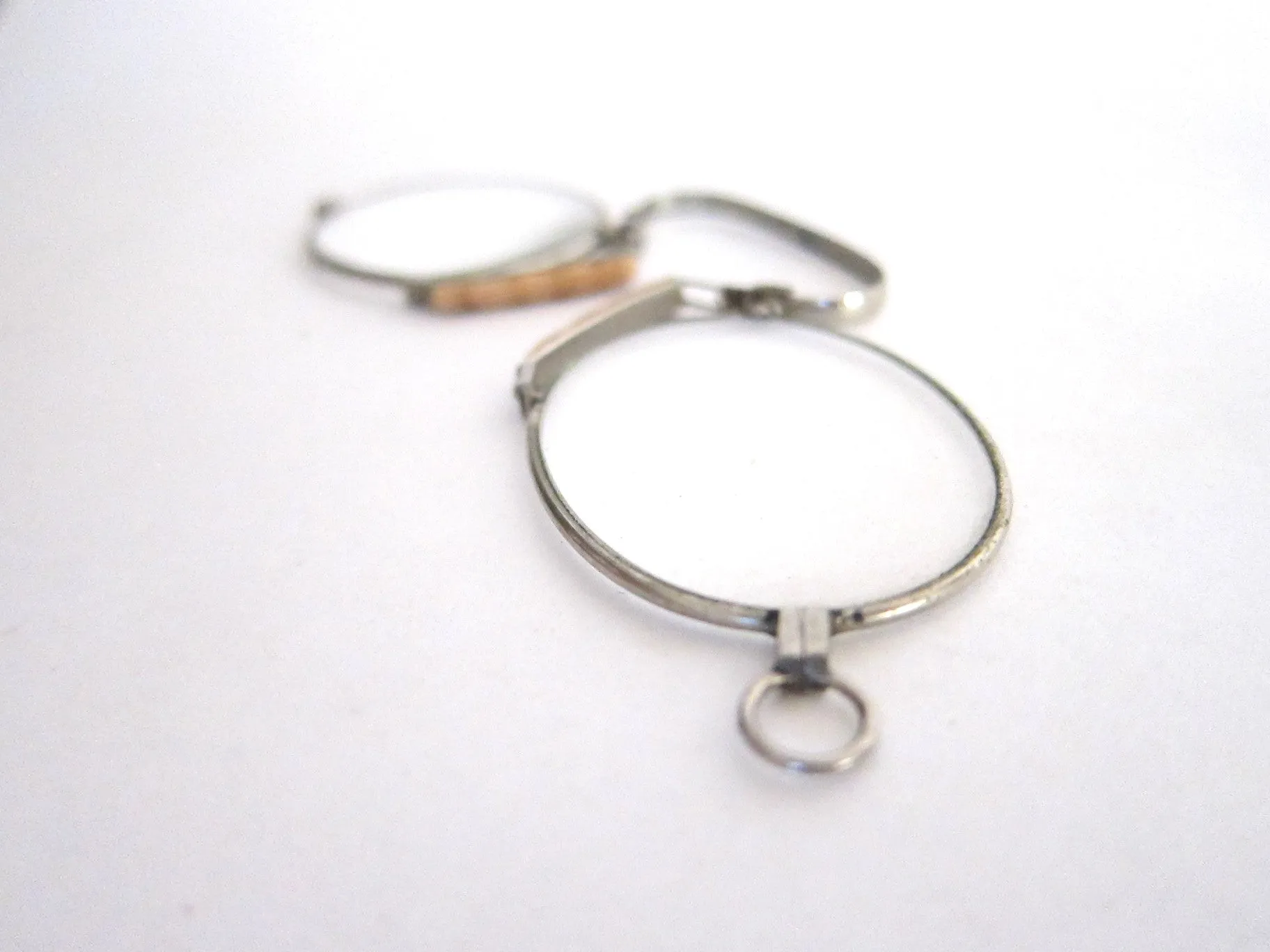 Vintage Pince Nez Glasses with Leather Case