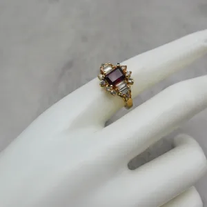 Vintage - Purple Emerald Cut Ring