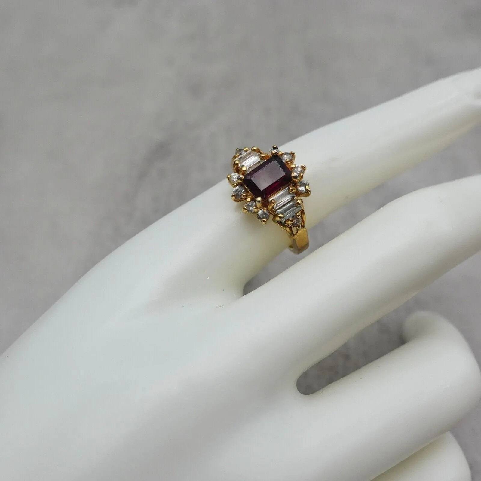 Vintage - Purple Emerald Cut Ring