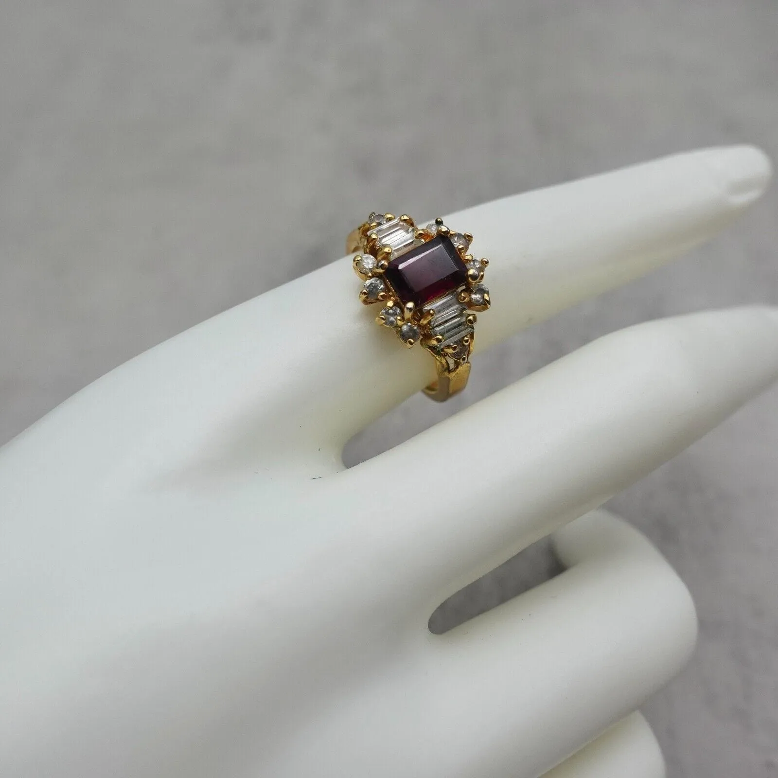 Vintage - Purple Emerald Cut Ring
