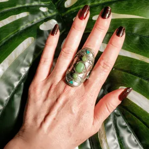 Vintage - Turquoise Armor Ring