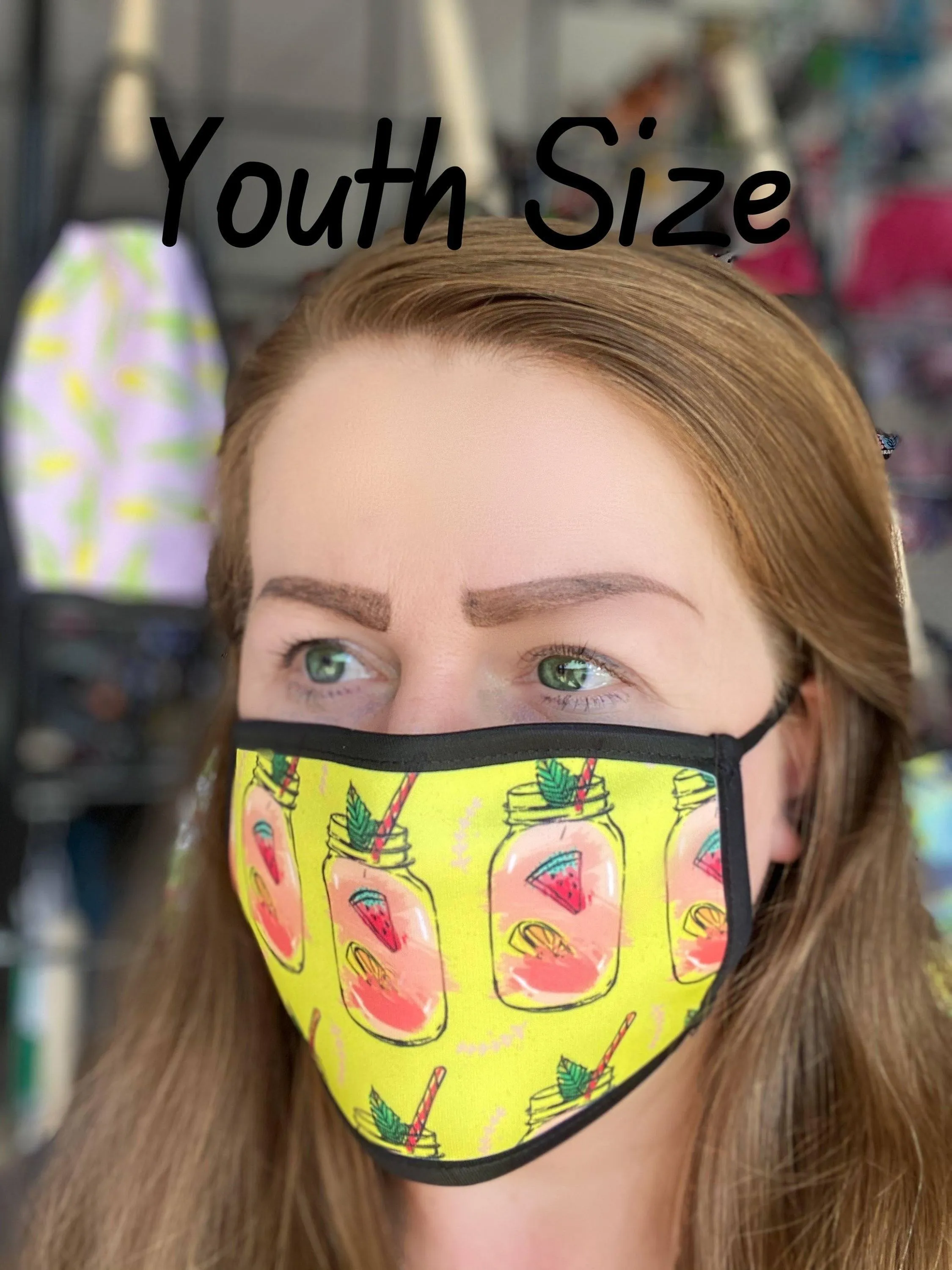 Vintage Violet Flowers Face  Mask / Washable Face Mask / Reusable Face Mask