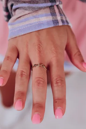 Walk This Way Ring by B.b.Lila - Gold