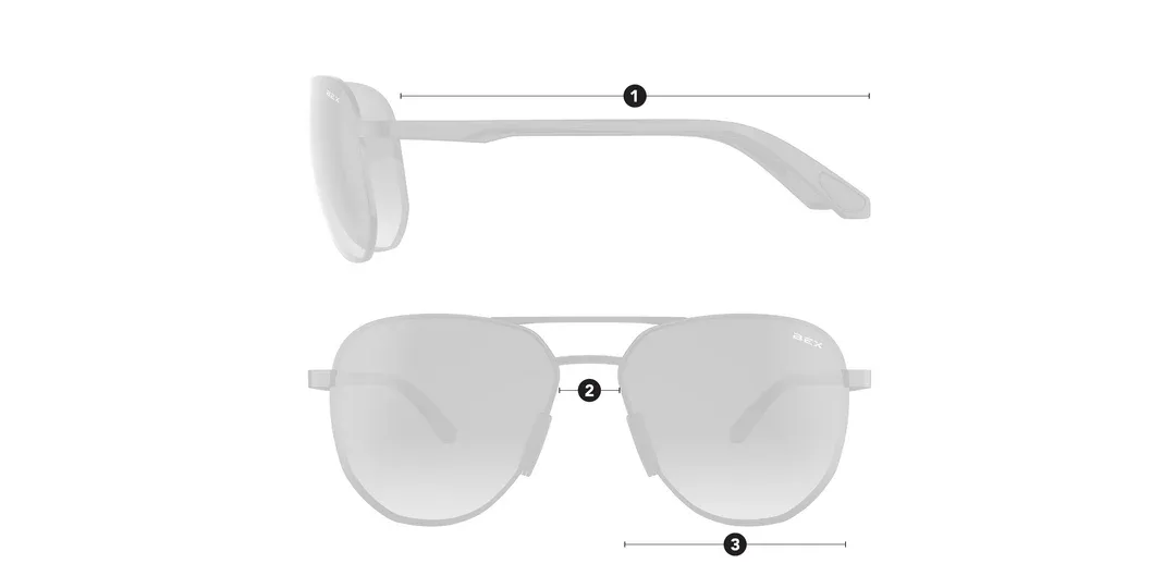 WELVIS SILVER/GRAY SUNGLASSES