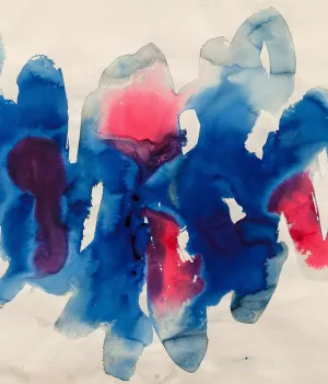 WILLIAM RONALD "BLUE RASPBERRY" WATERCOLOR, 1967