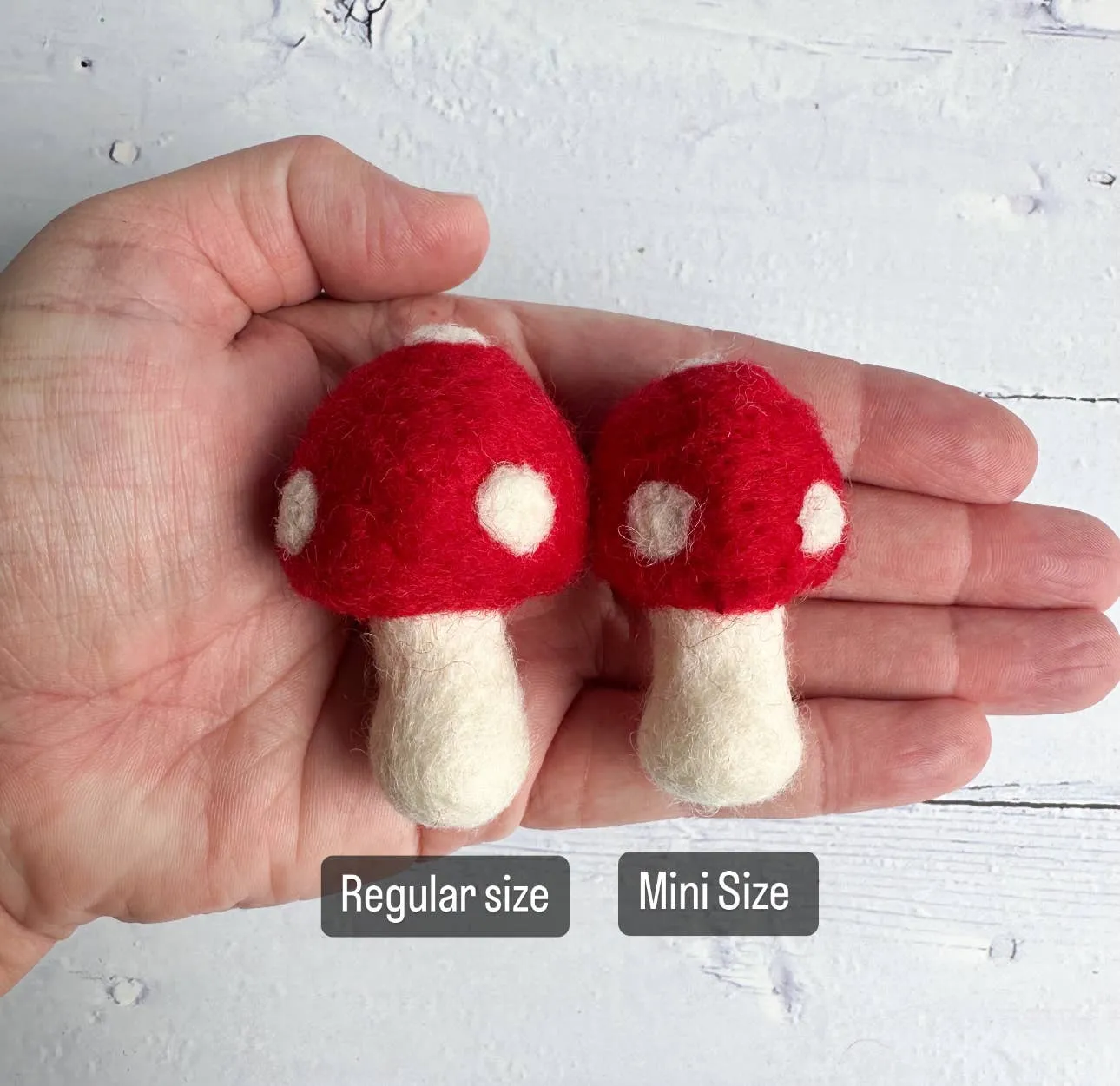 Woodland Felt Mini Mushrooms